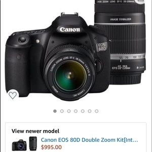Black canon 60D EOS camera kit